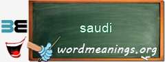 WordMeaning blackboard for saudi